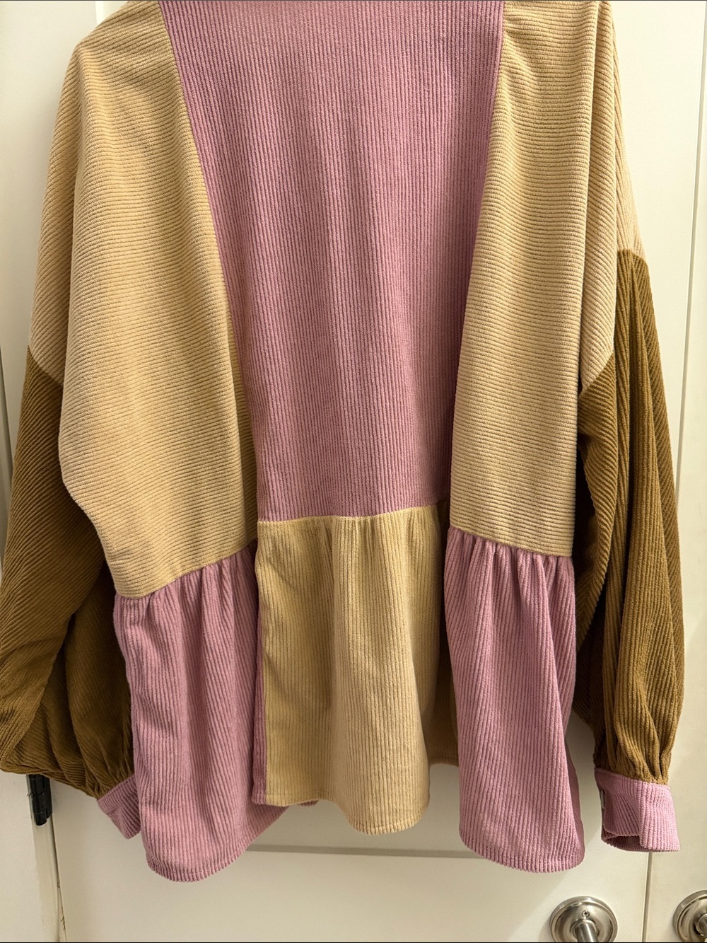Ces Femme Mauve Ribbed Corduroy Top - Picture 4 of 4